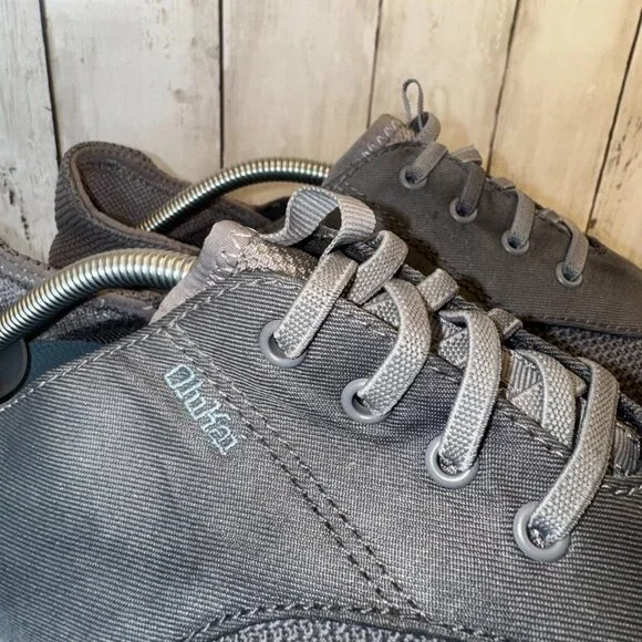 OluKai Nohea Moku Gray Mesh Slip On Casual Loafers Boat Shoes Mens Size 12 - Picture 3 of 9